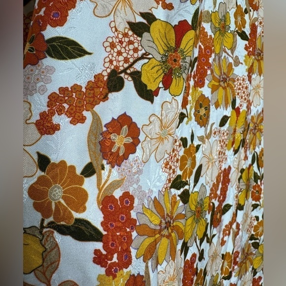 SANDRO PARIS floral long sleeve mini dress 38/Small NWT - Picture 5 of 13